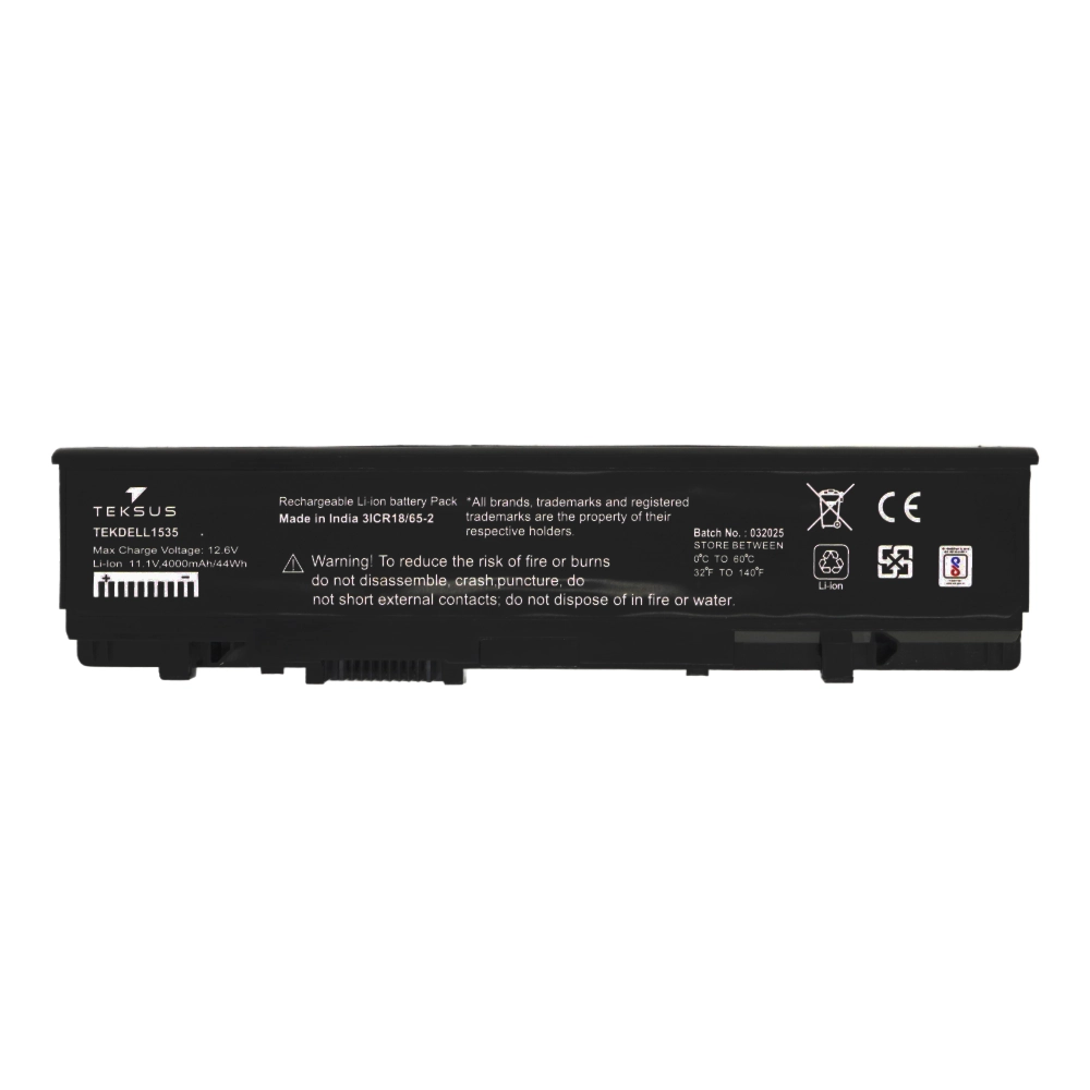 Teksus Laptop Battery Compatible For Dell 1535 6C view 2